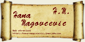 Hana Magovčević vizit kartica